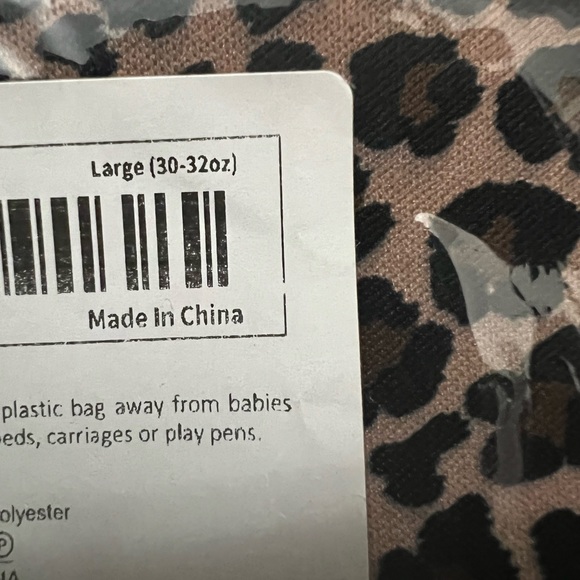 NWT 1pc Leopard Print Cup Sleeve Available in 3 Different Sizes - Picture 4 of 4